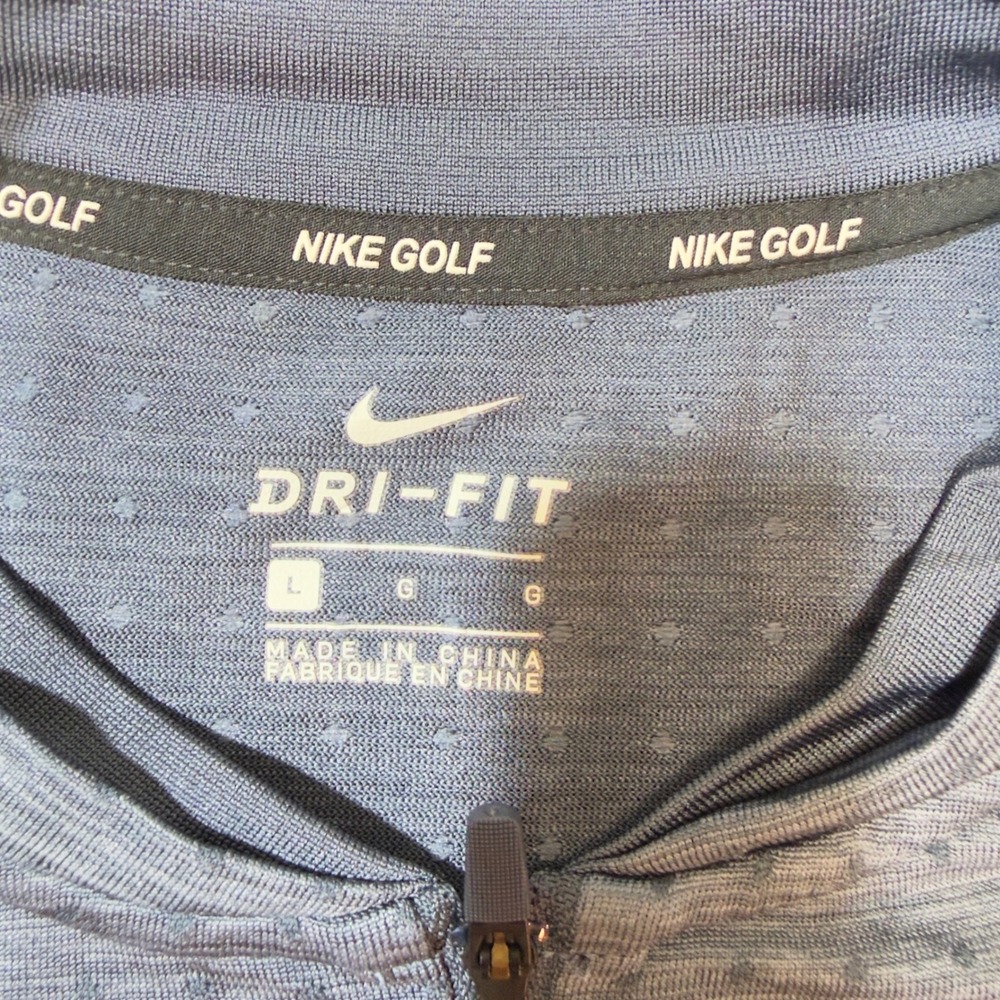 Nike Golf Pullover Mens L Blue Excellent Dri-FIT Quarter-Zip Michelob Ultra Logo - Picture 9 of 10